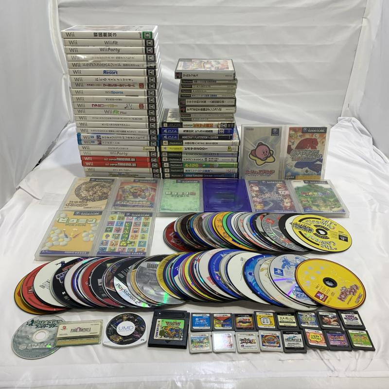 【中古】TVソフトS）ジャンク)ゲームソフト 150本 まとめ カービィのエアライド トロンにコブン ポケモン ドラクエ など[240019468252]