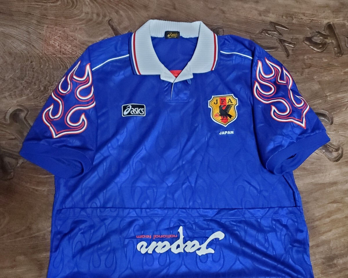 値下交渉 1998年 フランスWC 日本代表 asics OFFICIAL SHIRT 値下交渉 1998年 フランスWC 日本代表 asics OFFICIAL SHIRT