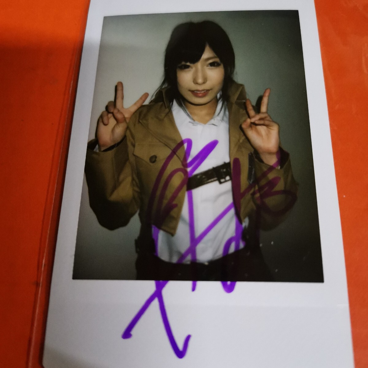 有村千佳　直筆サイン入り チェキ