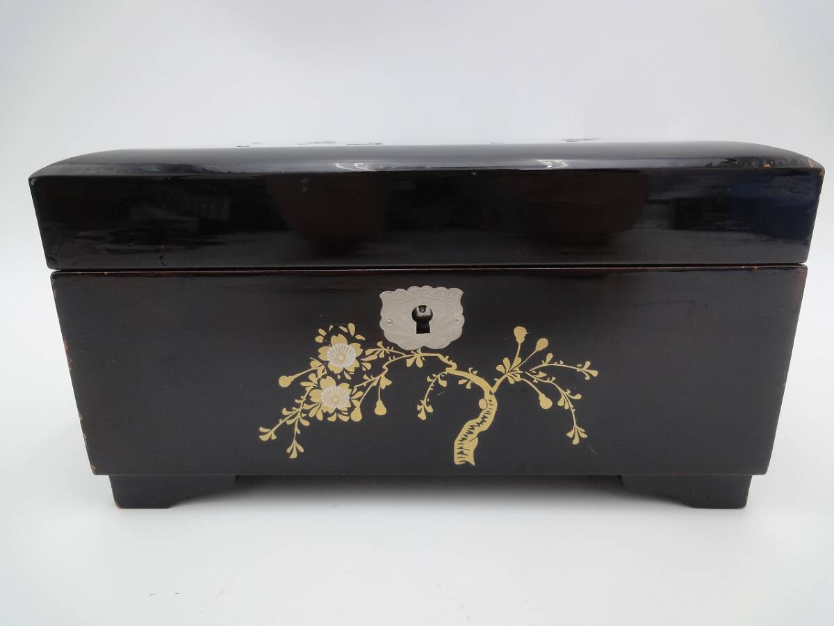 1円スタート 螺鈿細工 オルゴール 鍵付き 小物入れ 宝石箱 1円スタート 螺鈿細工 オルゴール 鍵付き 小物入れ 宝石箱