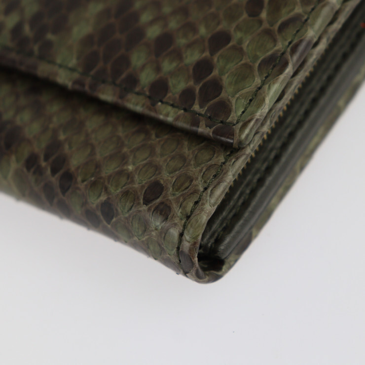 美品 GUCCI グッチ ホースビット 257124 長財布 パイソン レザー 美品 GUCCI グッチ ホースビット 257124 長財布 パイソン レザー