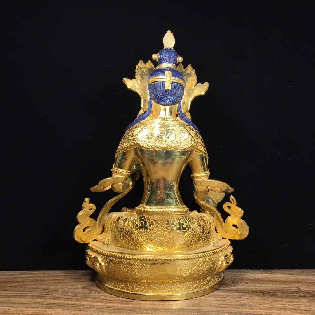 中国 古銅 神獣形 水滴 水注 C R7212 珍品旧蔵*蔵伝 純銅 密宗全 鍍金 度母 置物 賞物 極細工 古美術
