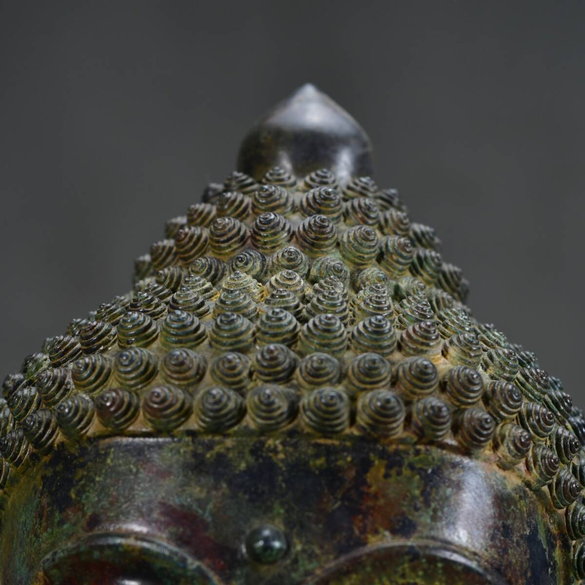 珍品旧蔵*明清時代 銅仏頭 仏像 賞物 極細工 古美術 古美味 珍品旧蔵*明清時代 銅仏頭 仏像 賞物 極細工 古美術 古美味