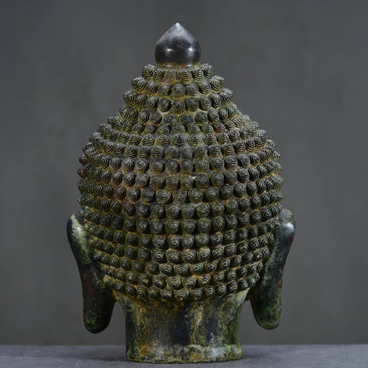 珍品旧蔵*明清時代 銅仏頭 仏像 賞物 極細工 古美術 古美味 珍品旧蔵*明清時代 銅仏頭 仏像 賞物 極細工 古美術 古美味