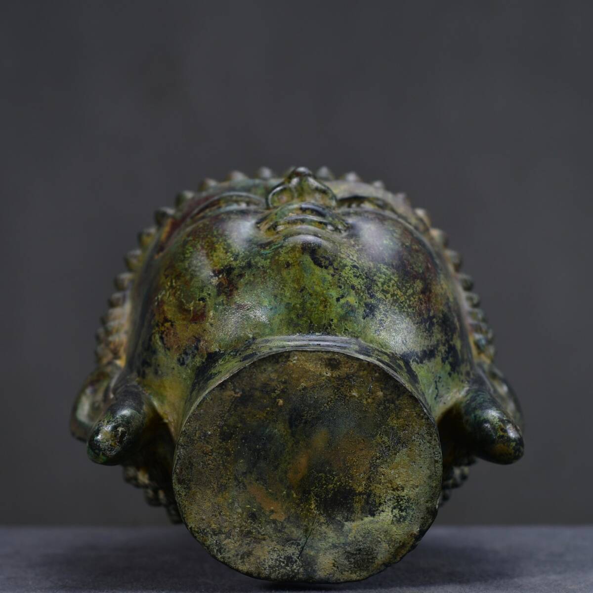 珍品旧蔵*明清時代 銅仏頭 仏像 賞物 極細工 古美術 古美味 珍品旧蔵*明清時代 銅仏頭 仏像 賞物 極細工 古美術 古美味