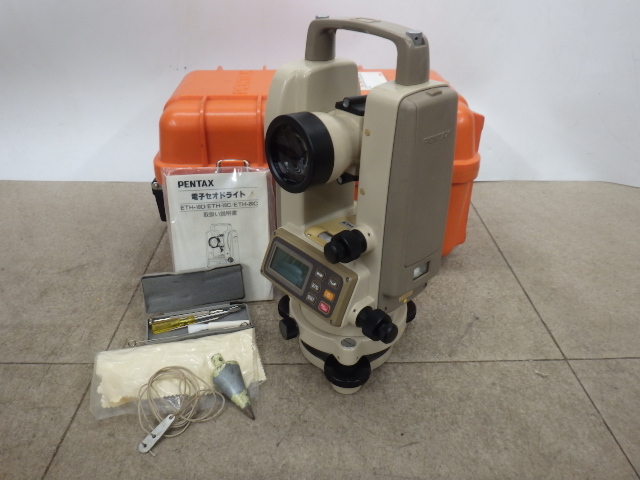 中古 PENTAX セオドライト 測量機 ETH-20C 新でん 中古 PENTAX セオドライト 測量機 ETH-20C 新でん