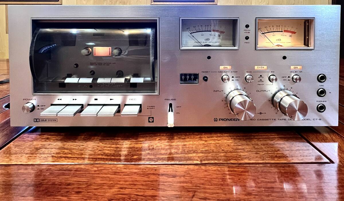 Pioneer パイオニア　カセットデッキ　CT-8 ステレオ 外観美品　非常綺麗　昭和レトロ　アンティーク 通電確認済 　