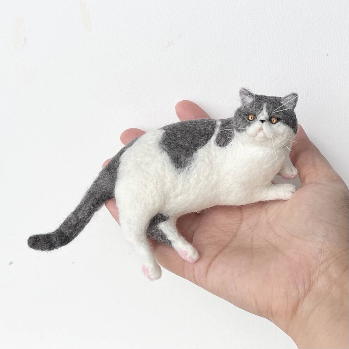Yahoo!オークション - 羊毛フェルト猫 エキゾチックショートヘア Yahoo!オークション - 羊毛フェルト猫 エキゾチックショートヘア