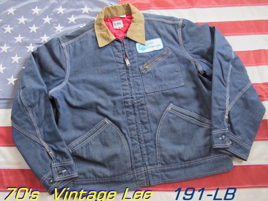70's Vintage Lee Denim Work Jacket 191-LB size:42REG/ビンテージ/ＬＥＥ/ワーク／カーハート／キャントバステム/91-Ｂ/７０年代