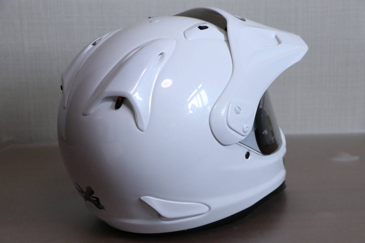 美品 傷なし ARAI TOUR-CROSS3 グラスホワイト SIZE XL 中古 美品 傷なし ARAI TOUR-CROSS3 グラスホワイト SIZE XL 中古