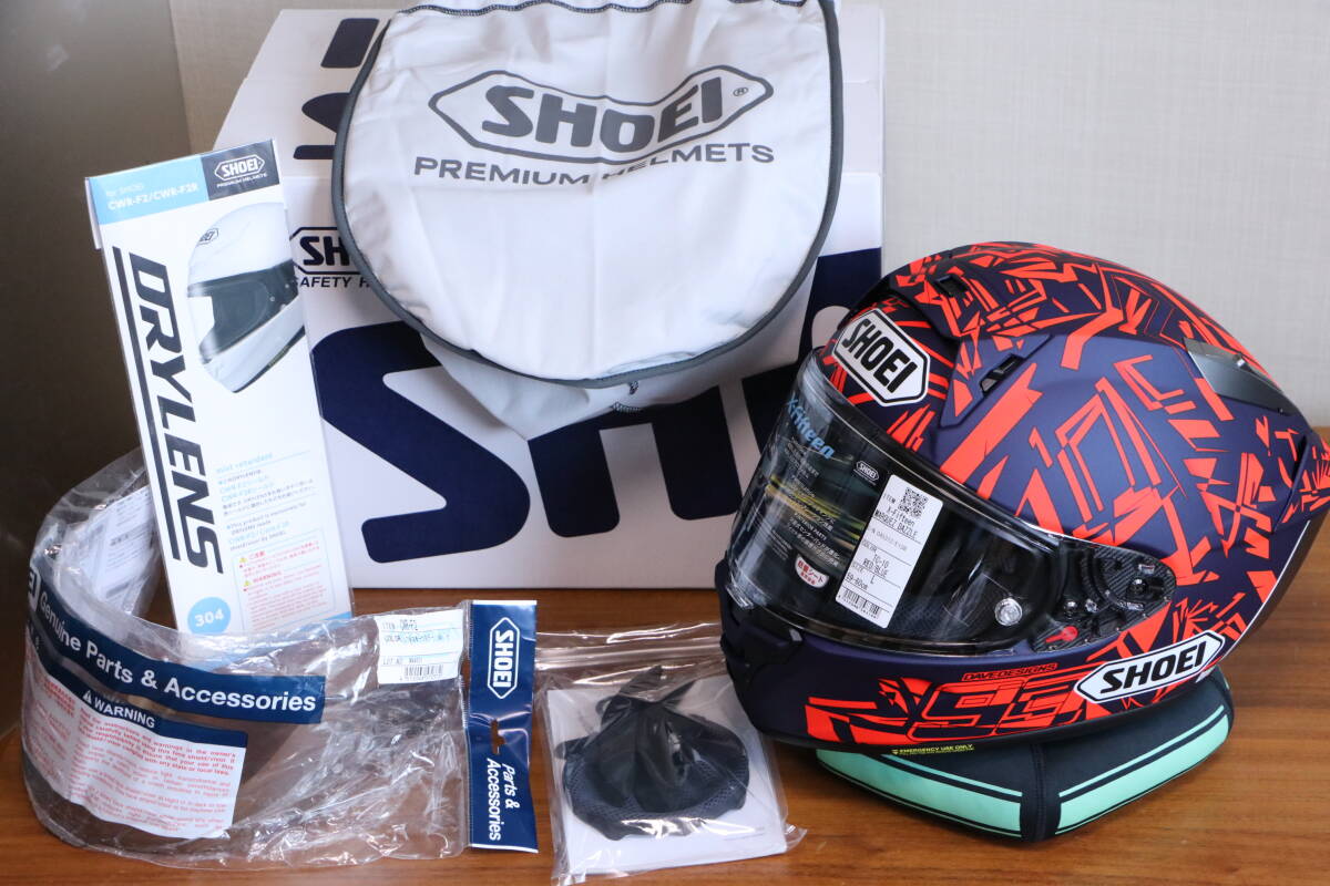 未使用 SHOEI X-Fifteen MARQUEZ DAZZLE SIZE L ミラーシールド 未使用 SHOEI X-Fifteen MARQUEZ DAZZLE SIZE L ミラーシールド