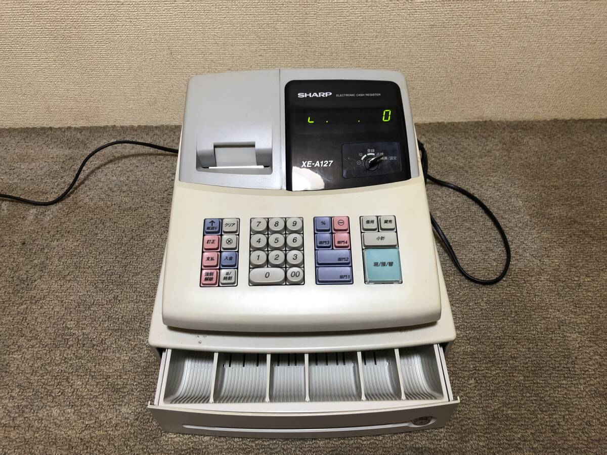 SHARP (シャープ) XE-A127 レジスター - レジ用品 - 店舗用品 SHARP (シャープ) XE-A127 レジスター - レジ用品 - 店舗用品