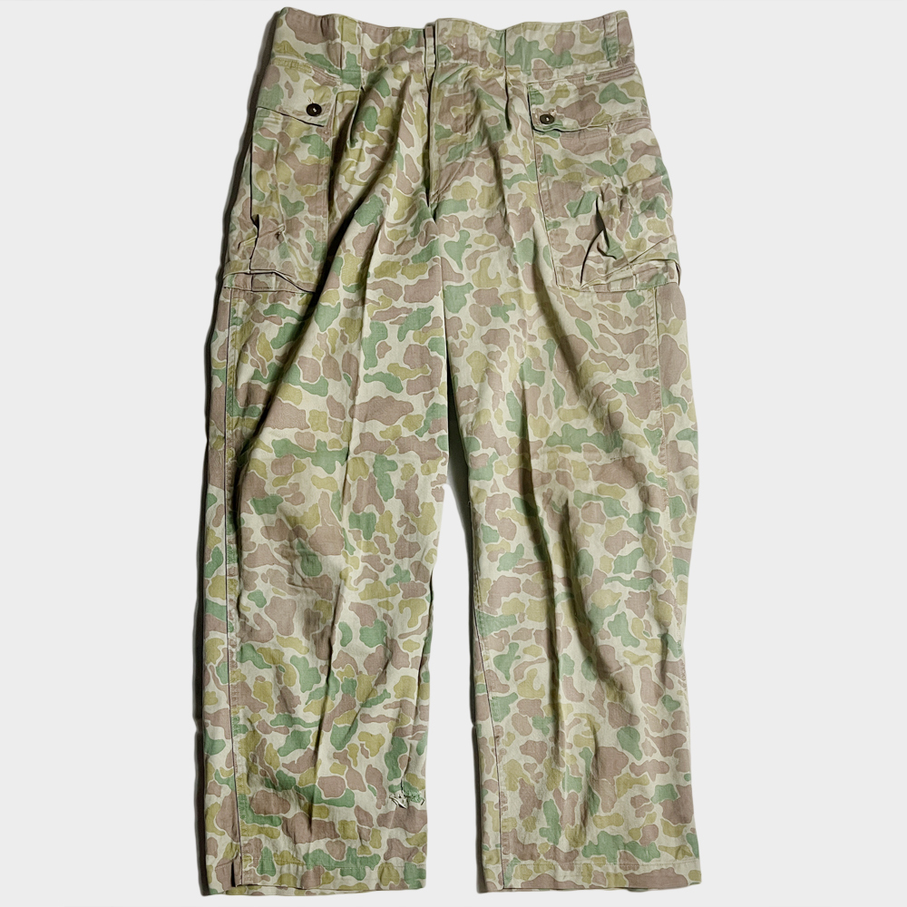 超レア! 50's オランダ軍 フロッグスキン カモ カーゴ パンツ 超レア! 50's オランダ軍 フロッグスキン カモ カーゴ パンツ