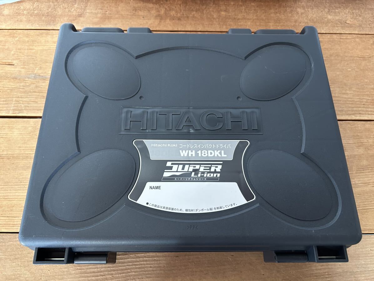 新品未使用 HITACHI WH18DKL コードレスインパクトドライバードリル　BSL1830