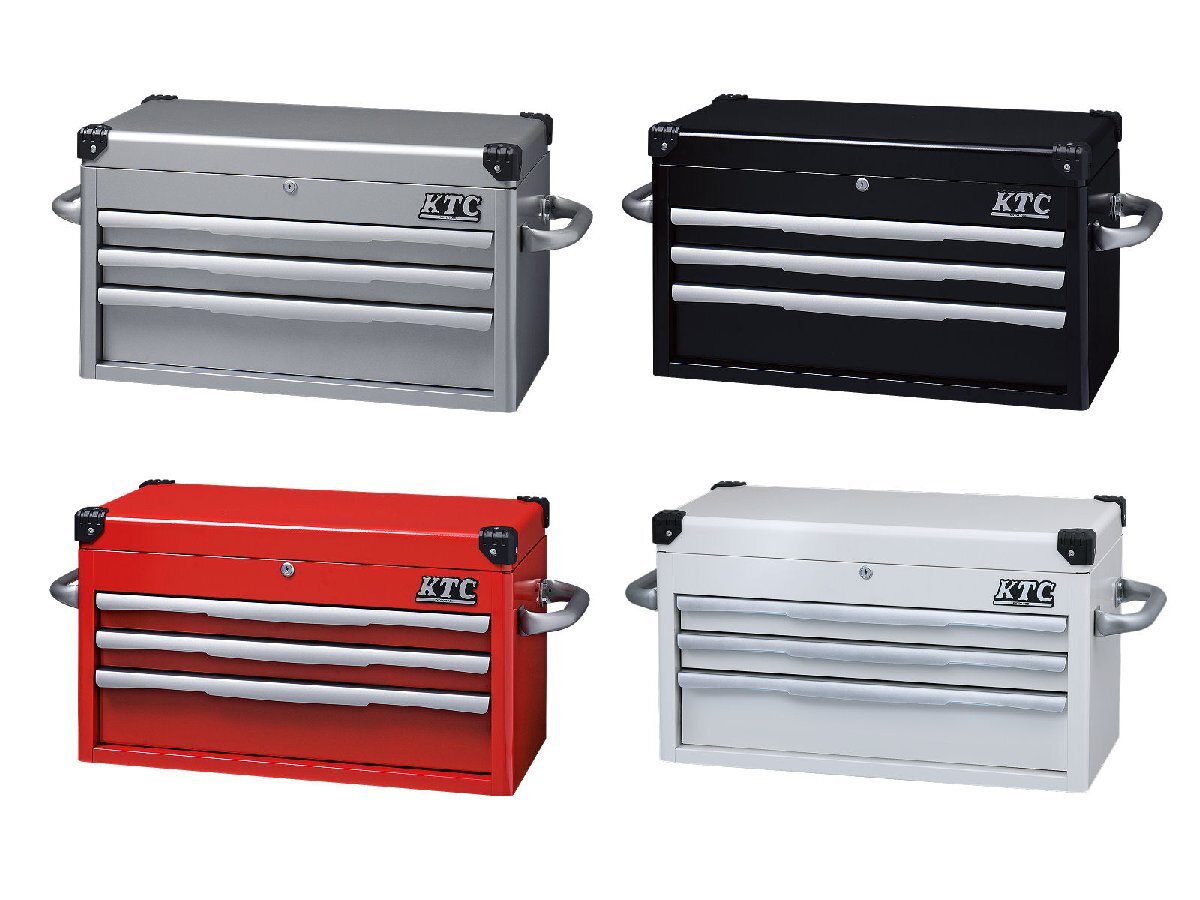 KTC 京都機械工具 トップチェスト（3段3引出し） EKR-1003BK