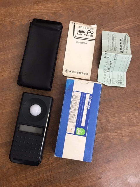 東京光電ポケット照度計　ANA-F9になります。 東京光電株式会社 ポケット照度計 ANA F9