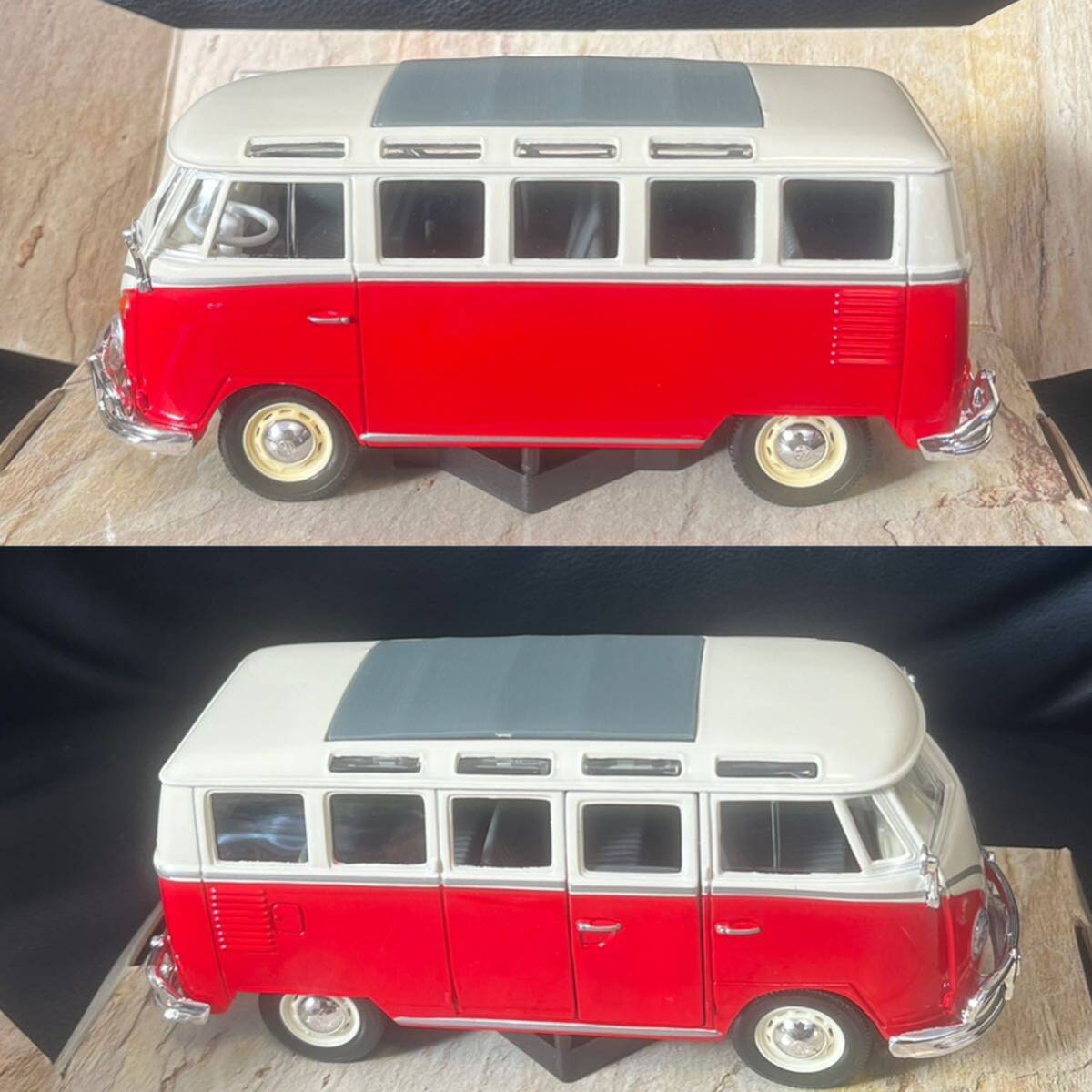 1/24 フォルクスワーゲンバンサンバー VOLKSWAGEN VAN SAMBA VW BUS ワーゲンバス ダイキャストミニカーmaistoスペシャルエディション
