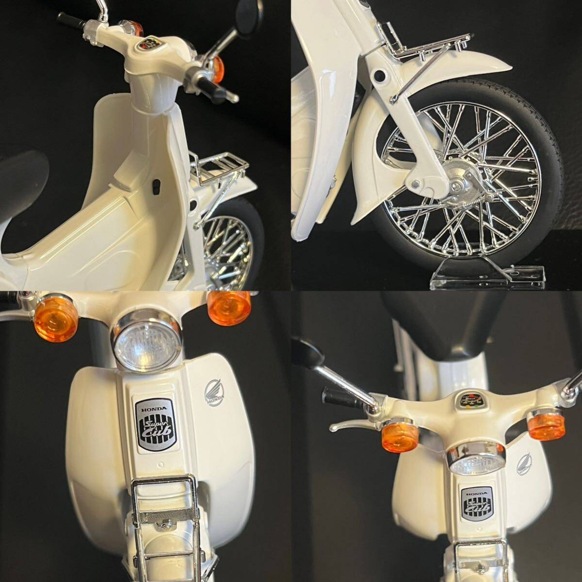 1/12 HONDA Super Cub ホンダ スーパーカブ ポリス仕様 ダイキャストバイク ミニカー オートバイ 青島 完成品 警察 白バイ 警視庁 police