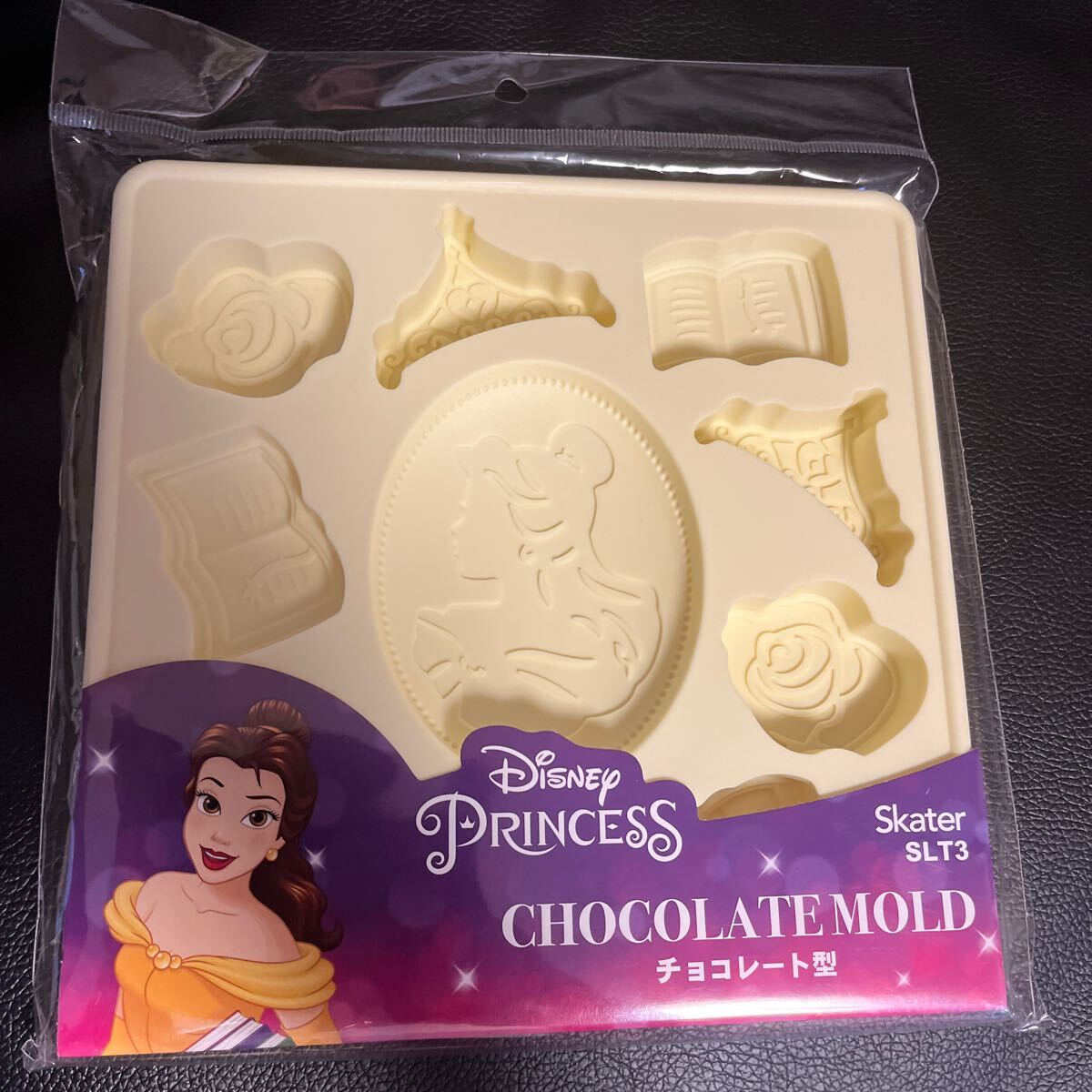 新品 ディズニープリンセス チョコレート型 クッキー型 2点 ベル 美女と野獣 シリコーンゴム 型抜き お菓子作り バレンタイン ホワイトデー_画像2
