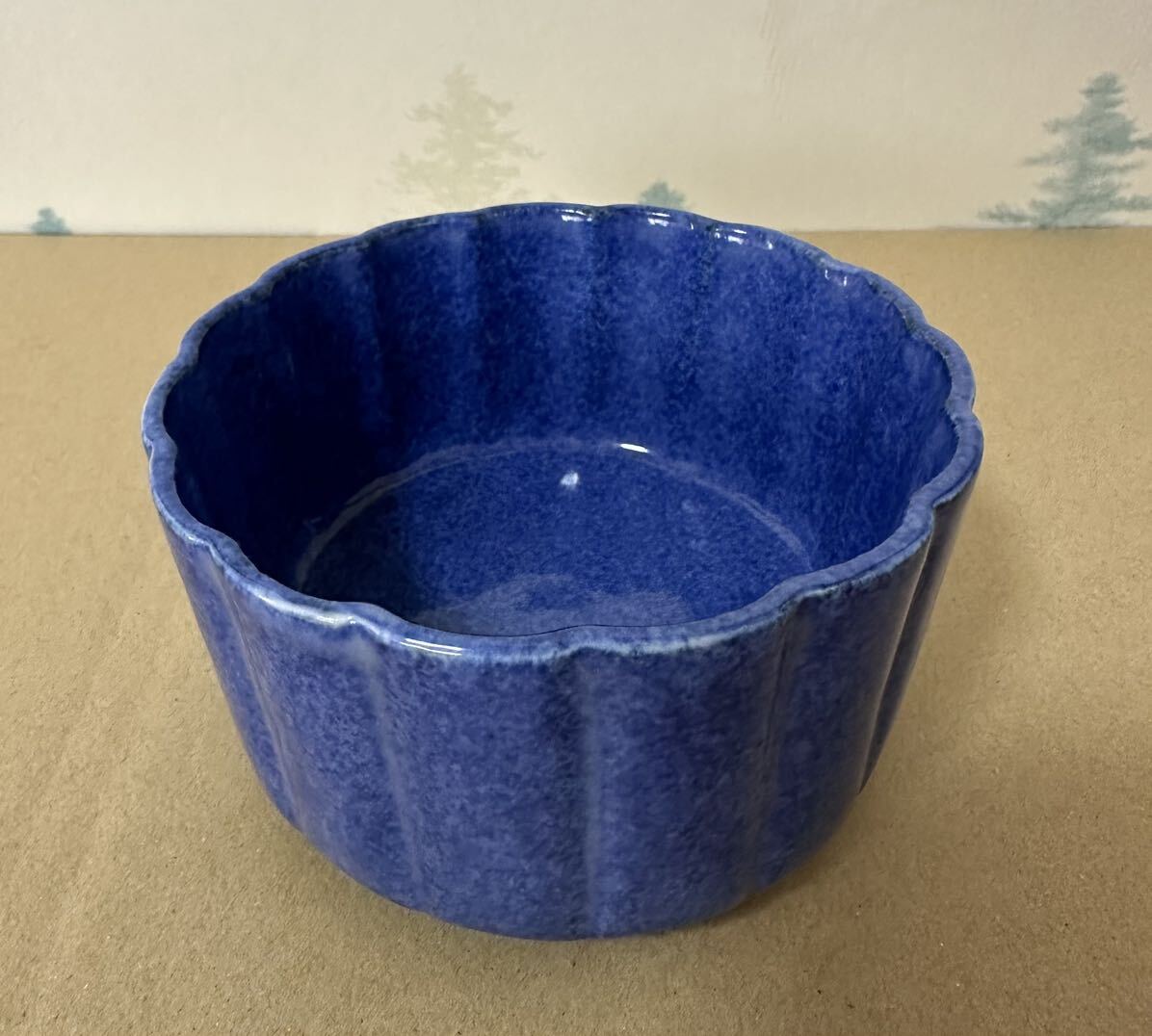 菊割小鉢 深型 鉢 花ボウル 茶碗 茶道具 陶器 古美術 インテリア アンティーク