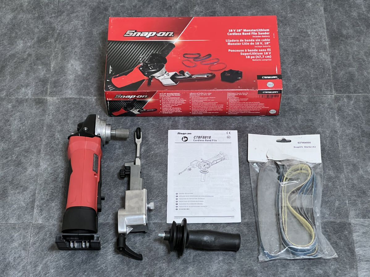 スナップオン Snap-on コードレス ベルトサンダー CTBF8818DB スナップオン Snap-on コードレス ベルトサンダー CTBF8818DB