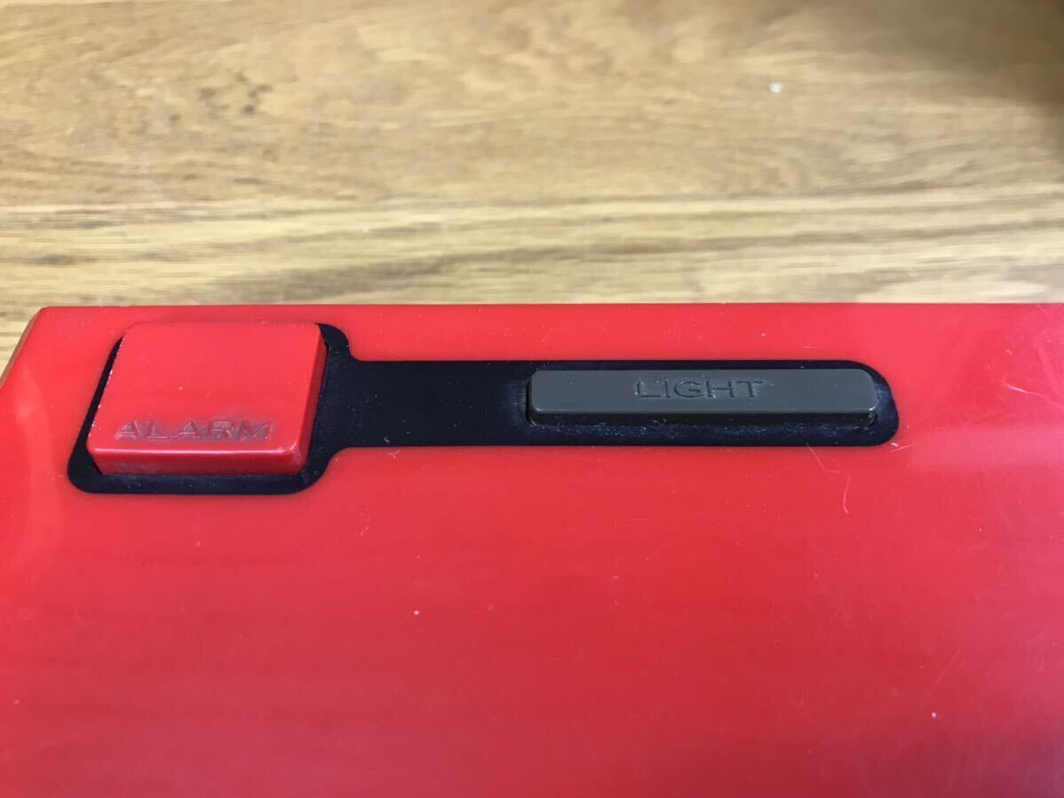 SEIKO 昭和レトロ パタパタ時計 赤 目覚まし時計 置時計