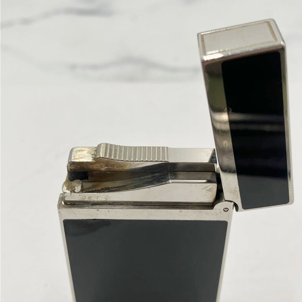 ^[ selling out ]S.T Dupount Dupont gas lighter line 2 Monpal nas smoking . brand lighter black × silver color smoking goods 