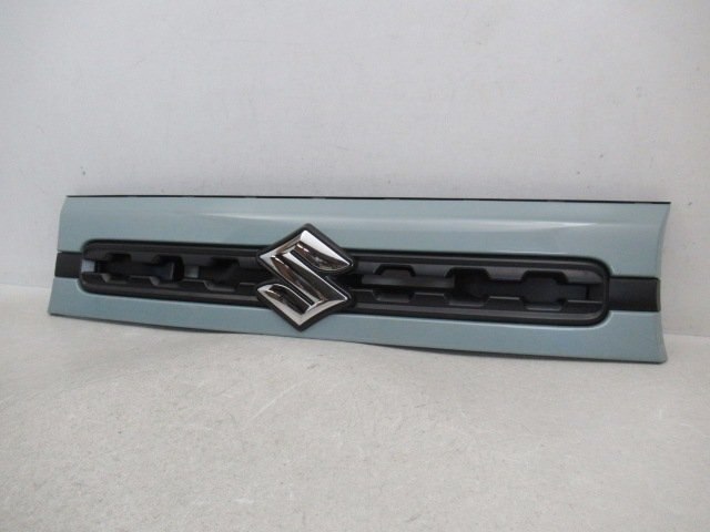 【良品】 スズキ スペーシア カスタム MK53S 純正 フロントグリル オフブルーメタリック 72131-79R0 (n099034)