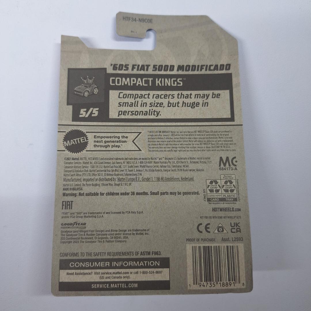 ⭕ホットウィール スーパートレジャーハント フィアット 500D us d395 2024 Hot Wheels Super Treasure Hunt STH Factory Sealed