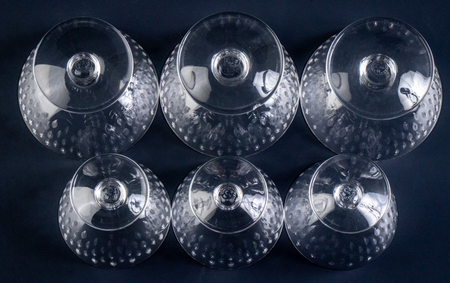 Baccarat】『 バカラ デザートグラス 2種 6客 16839 』 フランス Baccarat】『 バカラ デザートグラス 2種 6客 16839 』 フランス