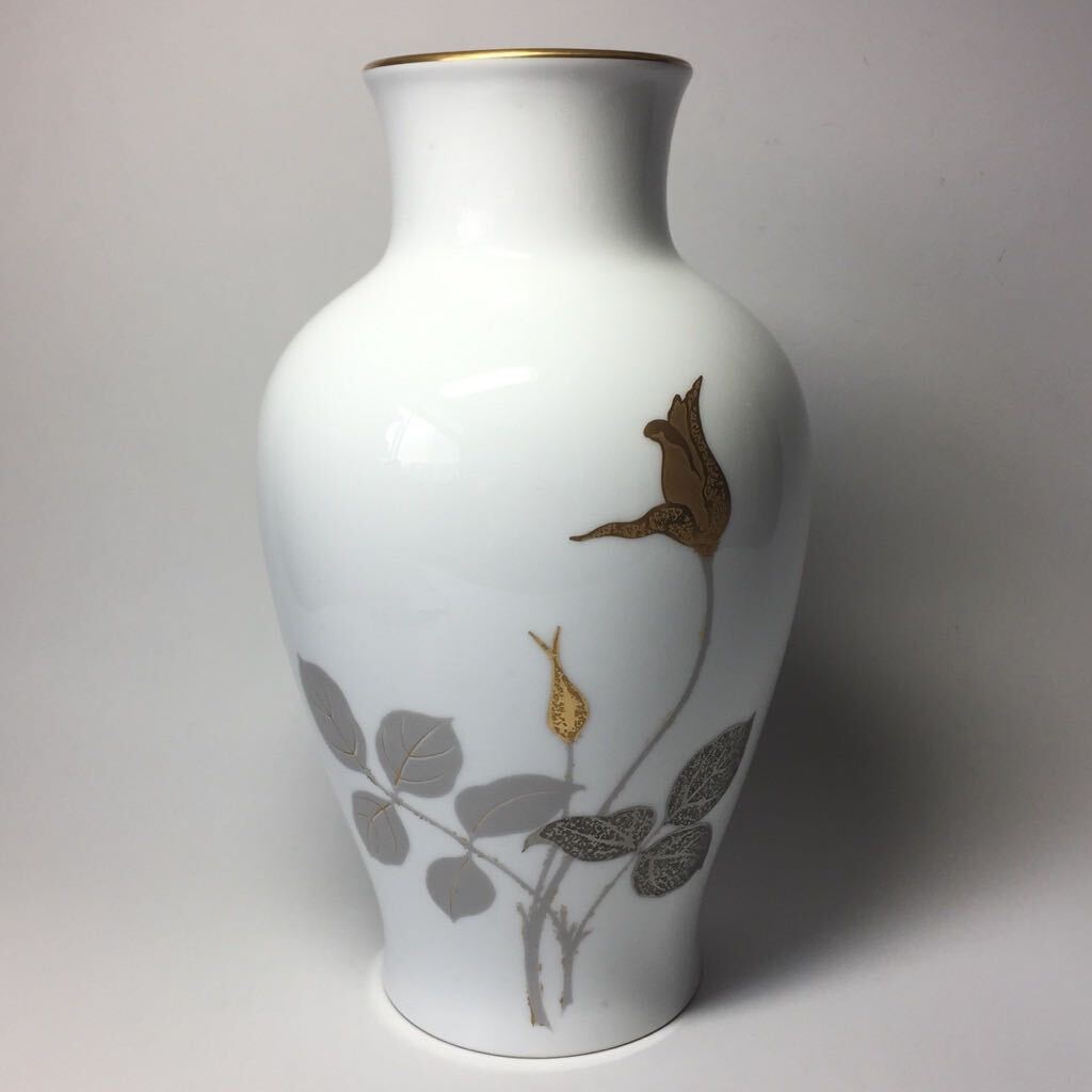 ☆未使用相当の美品☆OKURA☆高級花瓶☆フラワーベース☆金蝕 ☆未使用相当の美品☆OKURA☆高級花瓶☆フラワーベース☆金蝕