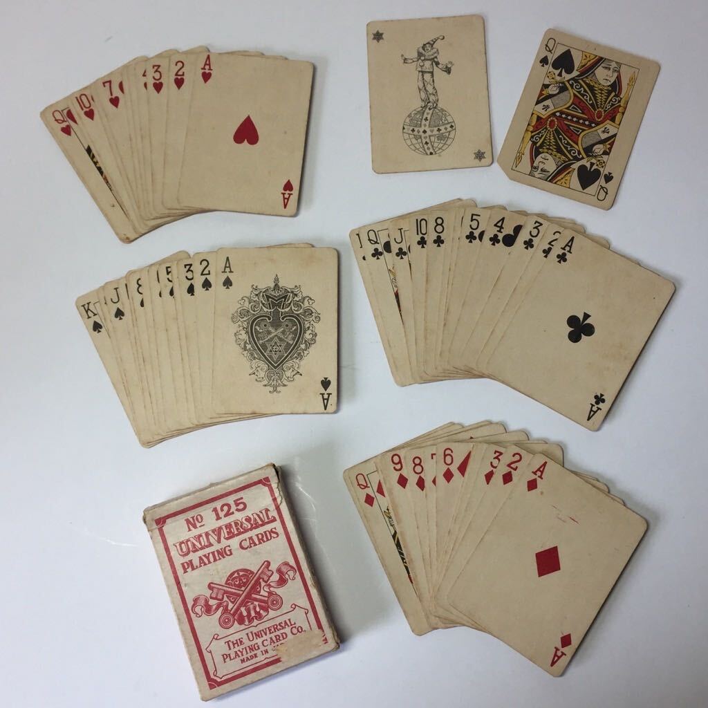 レトロUNIVERSAL PLAYING CARDS NO.125 トランプ 珍品 UNIVERSAL PLAYING CARDS No.125 ユニバーサル トランプ