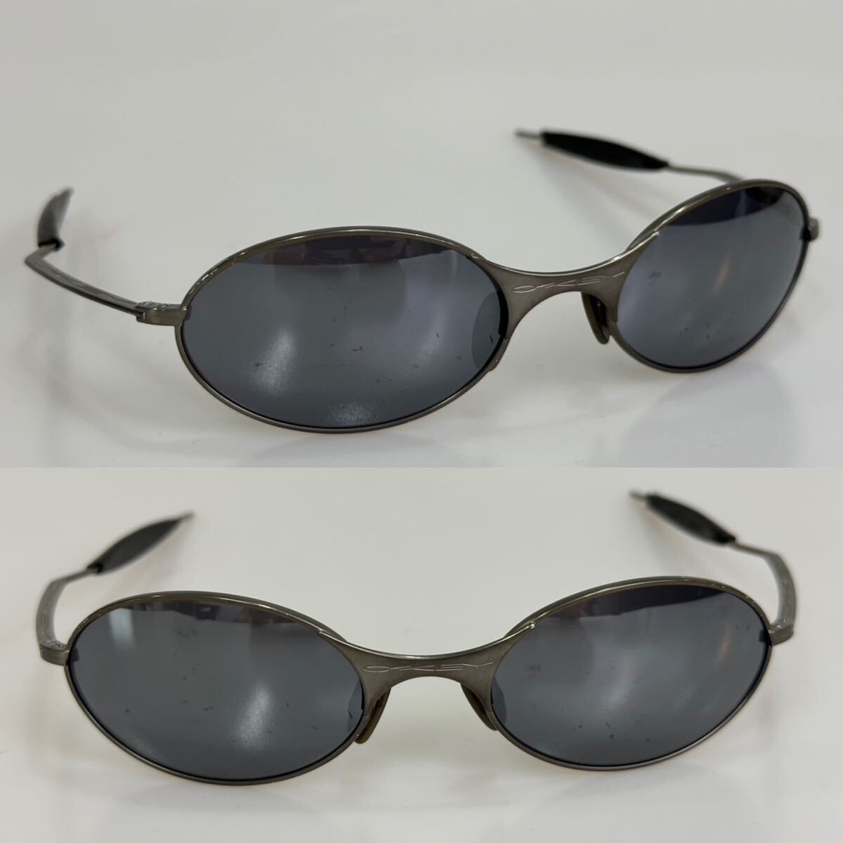90's OAKLEY オークリーE WIRE Pewter GoldI ridiumゴールド
