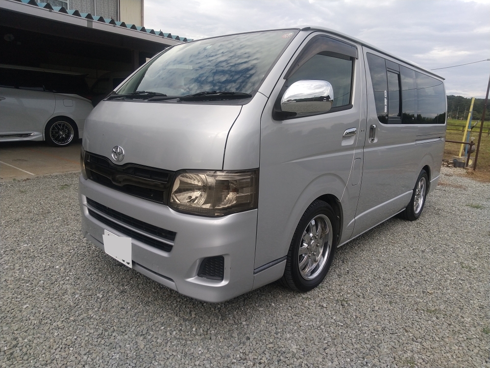★検7年1月 17年登録 10人乗り登録5ナンバー ハイエース200V 2500ccディーゼル 走行406300キロ 距離年式の割に綺麗 眞鍋モータース★