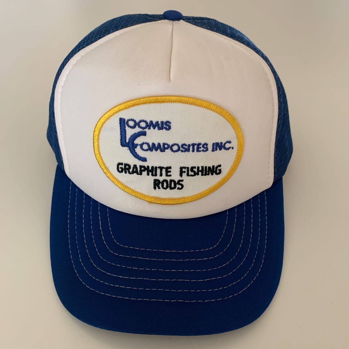 80s〜90s Loomis Composites inc ルーミスロッド　メッシュキャップ Designer Award cap 台湾製