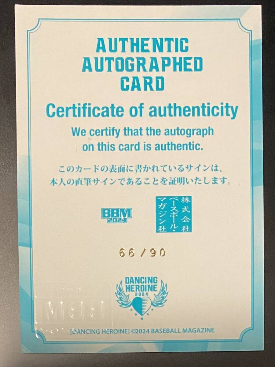 2024 BBM チアリーダー RIRI りり M Splash 直筆サインカード 90 2024 BBM チアリーダー RIRI りり M Splash 直筆サインカード 90