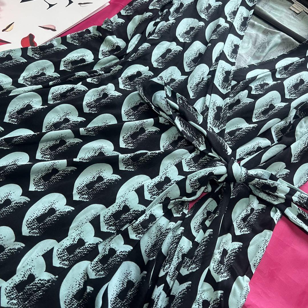 美品】DIANEvonFURSTENBERG ラップワンピース ハート 4 L 美品】DIANEvonFURSTENBERG ラップワンピース ハート 4 L