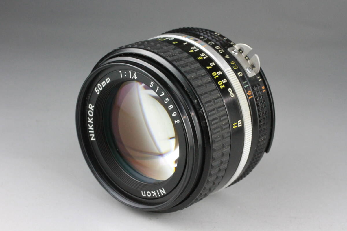 実写テスト済み Nikon ニコン Ai-S NIKKOR 50mm F1.4 ニッコール 単焦点 標準レンズ #166