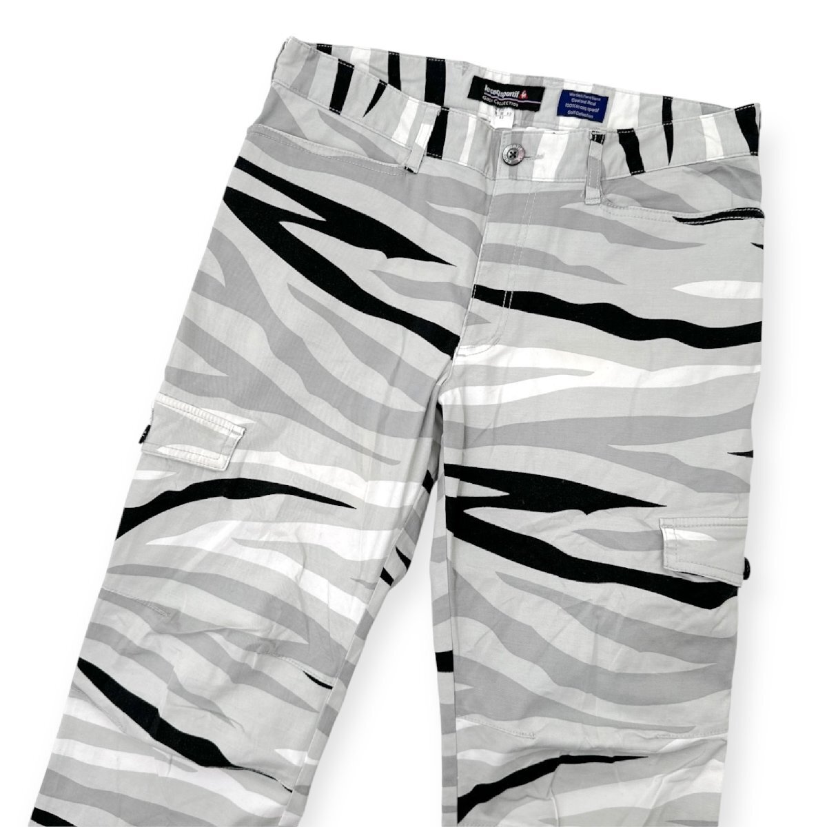 le coq sportif GOLF COLLECTION ルコック ゴルフ アニマル タイガー カモフラ ストレッチ カーゴパンツ スラックス 82 /メンズ/スポーツ