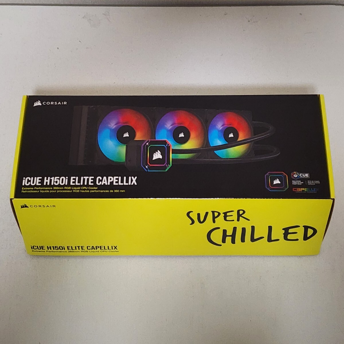 CORSAIR iCUE H150i ELITE CAPELLIX(CW-9060048-WW) 360mm 簡易 CORSAIR iCUE H150i ELITE CAPELLIX(CW-9060048-WW) 360mm 簡易