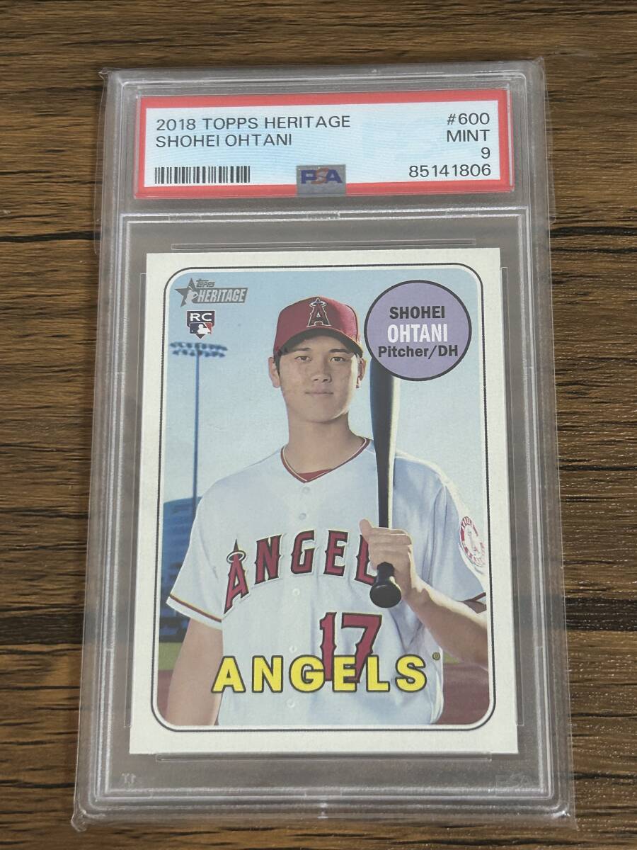 2018 Topps Heritage Shohei Ohtani PSA9 RC 大谷翔平 ルーキー #600