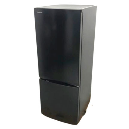 D0817YO ■0923【美品】冷凍冷蔵庫 153L 2ドア 右開き 東芝 GR-V15BS(K) 24年製 自動霜取り 耐熱天板 省スペース家電