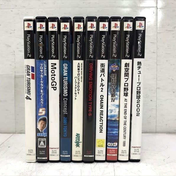 C3337NU 【保証なし】PS2 ソフト 10本 まとめ売り プレイステーション スポーツ系 1000円スタート！