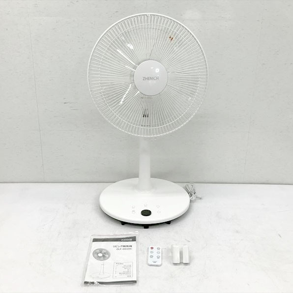 C8010YO ◆0930_6凹【アウトレット品】扇風機 ZHENICH ZLF-001DC DCモーター 風量12段階 左右首振り タイマー付未使用 家電 空調