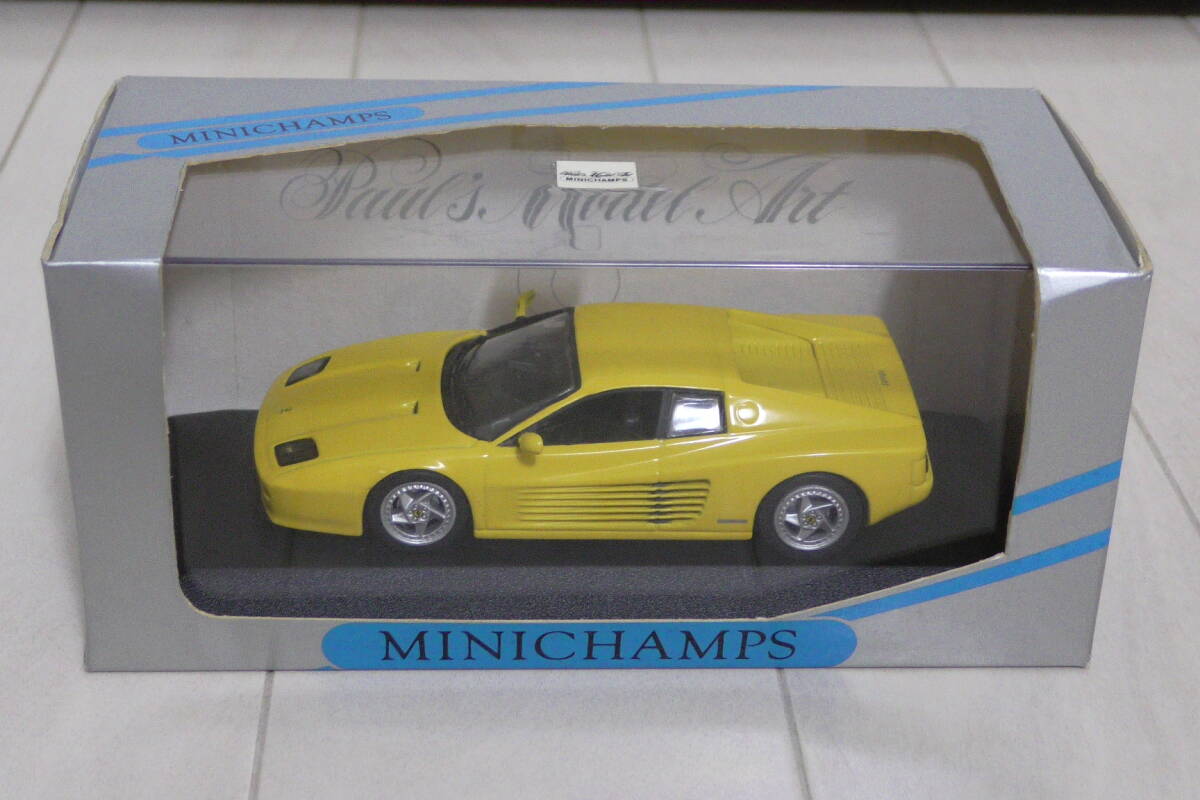 未使用品 送料無料 1/43 フェラーリ Ferrari 512M 1994 イエロー ミニチャンプス MINICHAMPS 430 074121