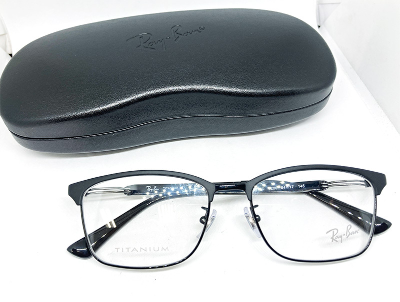 Ray-Ban レイバン 正規品 眼鏡フレーム RX8751Ｄ-1206 マットブラック 黒縁 メガネ スクエア チタン製 度付き加工可