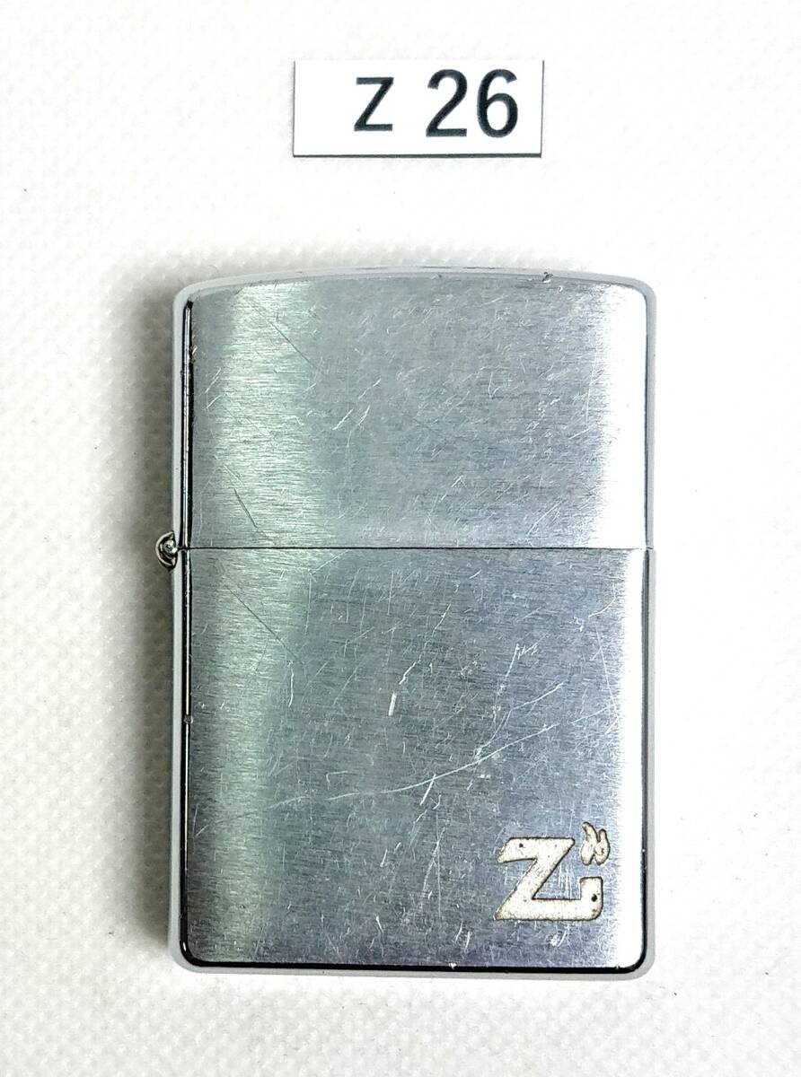 ジッポ― オイルライター/zippo/シルバー色/Ｚ/ロゴ/1997年製/中古/火打ち確認済/№z26