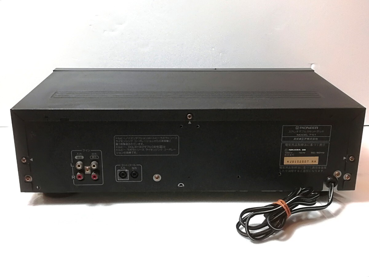 PIONEER パイオニア ダブルカセットデッキ T-K1|Yahoo!フリマ PIONEER パイオニア ダブルカセットデッキ T-K1|Yahoo!フリマ