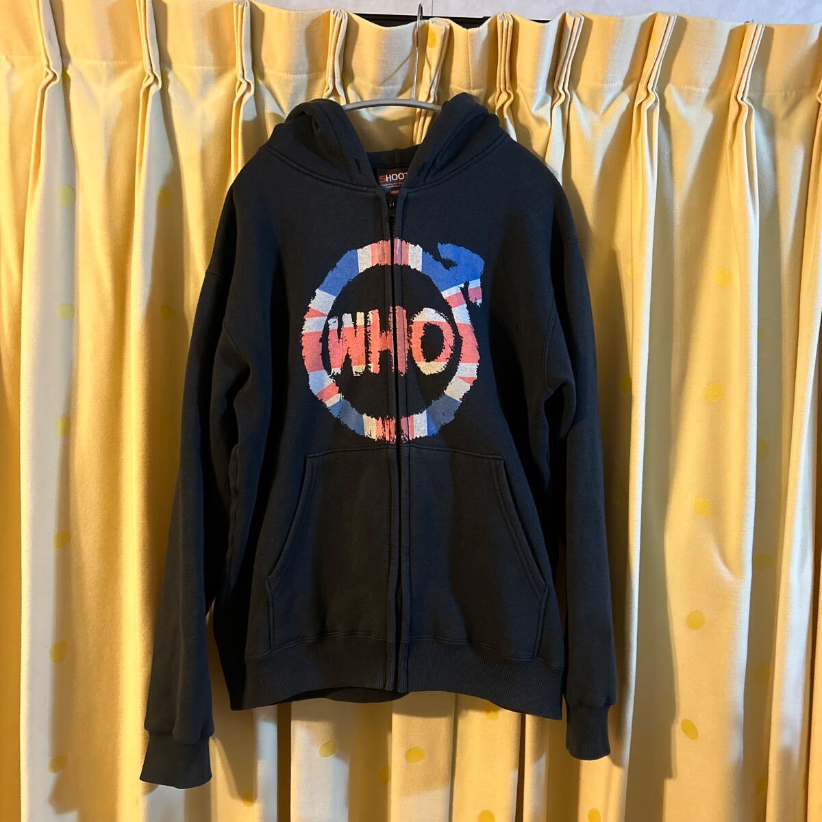 2008 THE WHO ツアー フードジップパーカー サイズM ブラック SHOOT