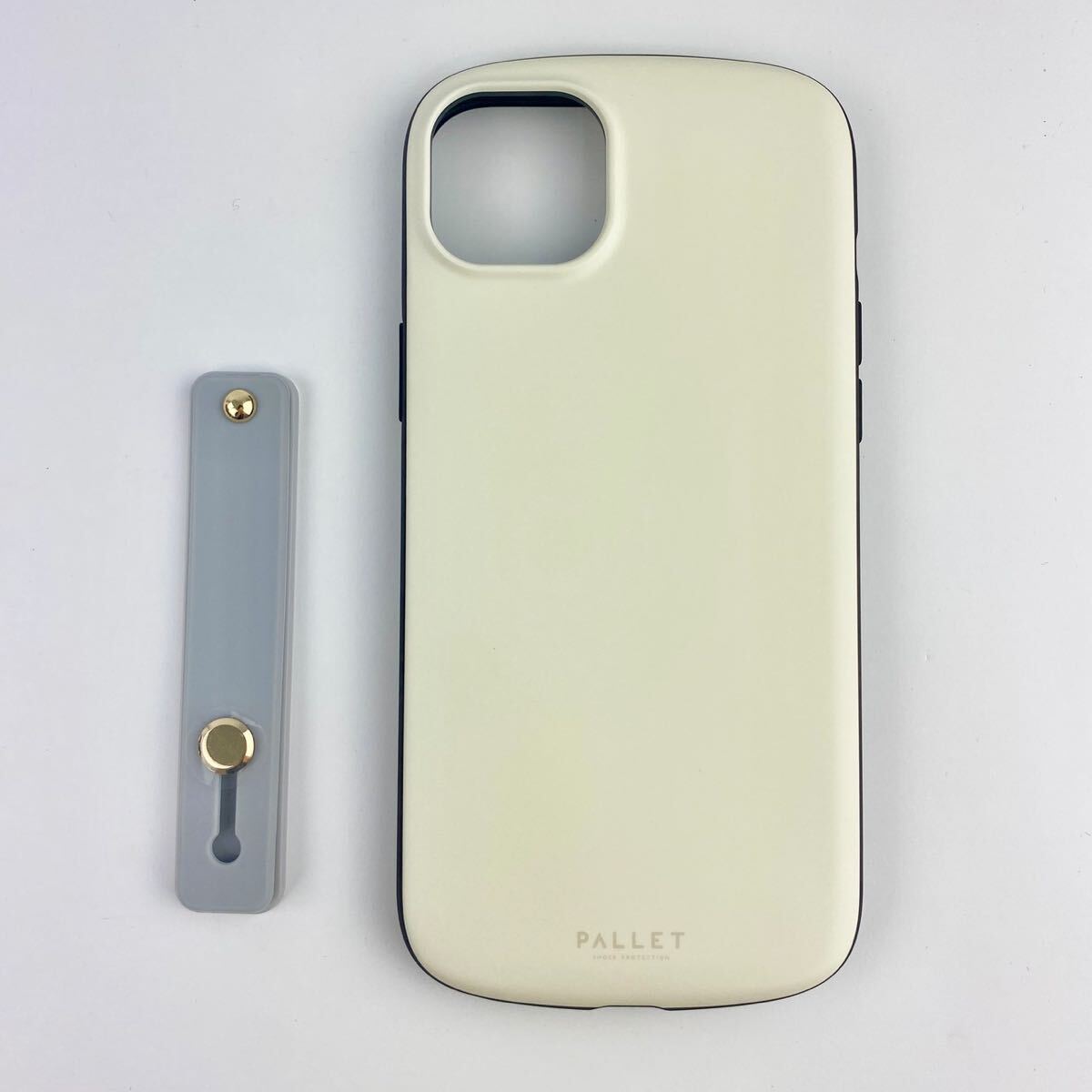 【新品未使用】iPhone 14 Plus スマホケース 超軽量 極薄 耐衝撃ハイブリッドケース 「PALLET AIR BAND」 ホワイトベージュ